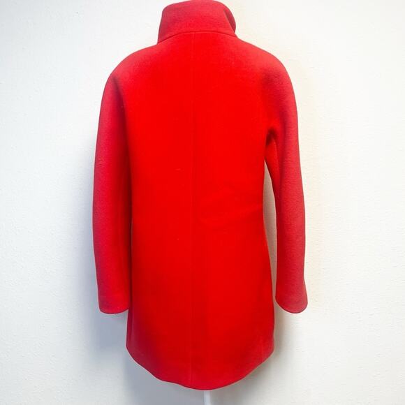 J. Crew Red Cocoon Wool Coat - Picture 5 of 10